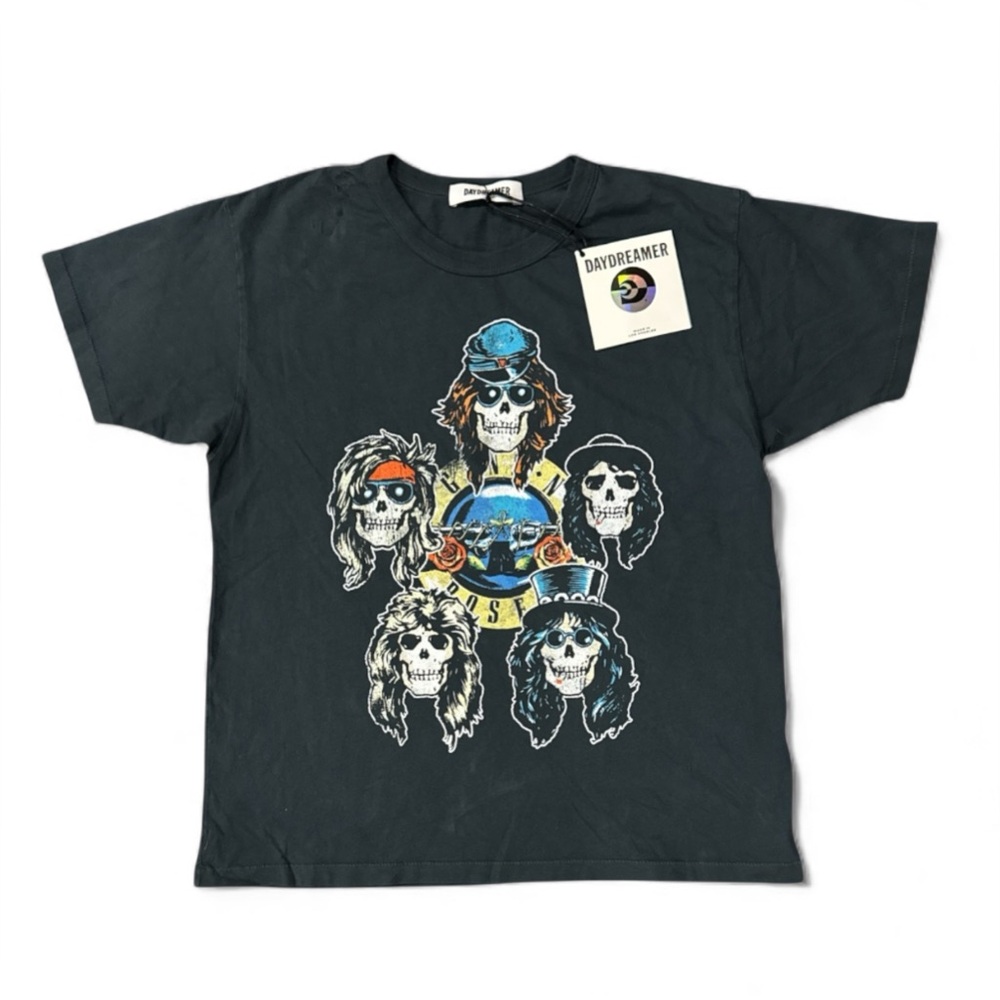 NWT-Minor Flaw-Daydreamer Guns N' Roses Skull Heads Tee - Picture 9 of 10